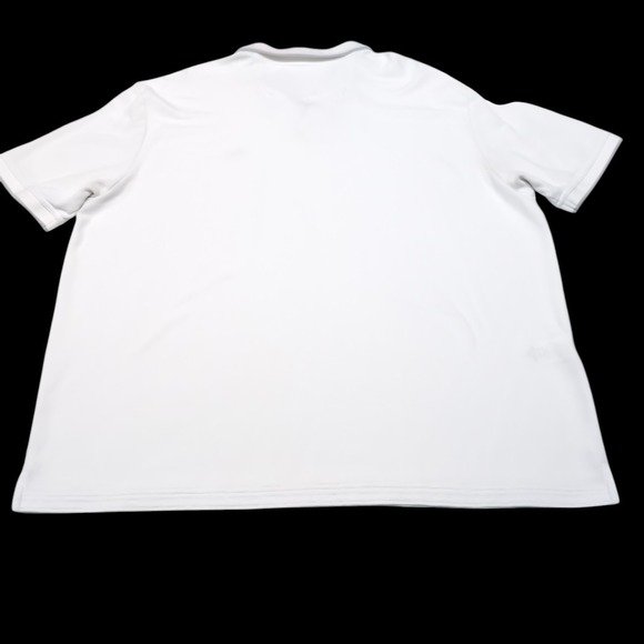 Tommy Bahama IslandZone Polo Shirt Mens XXL 2XL White Supima Cotton Blend V-Neck - Picture 5 of 12